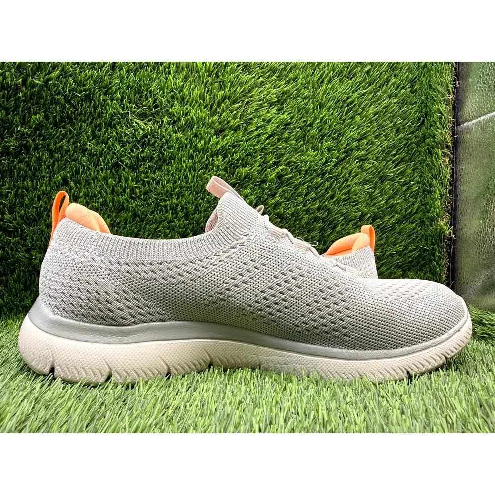 Skechers Summits 150116W-GYMT Athletic Sneaker Womens 8 Gray Knit Sports Jogging
